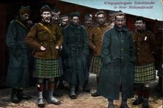 POSTAL Militaria Kriegsgefangene Schottlander de la VENDIMIA en los presos de Nationaltacht del ihrer