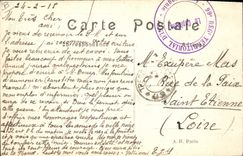 Interrogación de Militaria de la POSTAL de la VENDIMIA de los presos alemanes en alta Alsacia