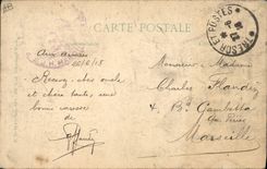 CPA Militaria Prisonniers allemands diriges sur l'Angleterre 