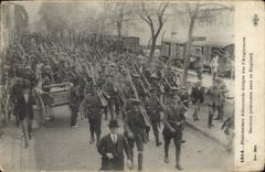 CPA Militaria Prisonniers allemands diriges sur l'Angleterre