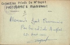 CPA Militaria Collection Guyot photographe L'Illustration Soldats allemands