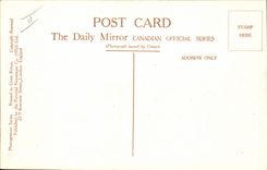 VINTAGE POSTCARD Militaria Tanked Canada' S German prisoners follow the tank