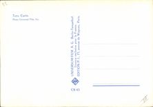 CPM Cinema Tony Curtis Taureau Corrida