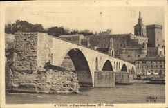 VINTAGE POSTCARD Avignon Holy Bridge Benezet