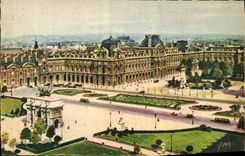 CPA Paris Perspective sur la place du Carrousel 