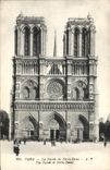 VINTAGE POSTCARD Paris the Frontage of Notre Dame