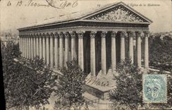 CPA Paris L'Eglise de la Madeleine