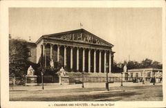 CPA Paris Chambre Des Deputes Facade sur le Quai
