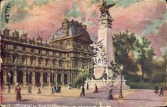 CPA Paris Monument de Gambetta 