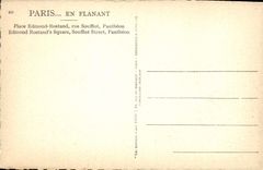 CPA Paris Place Edmond Rostand Rue Soufflot Pantheon