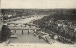 CPA Paris Panorama Sur la Seine