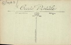 VINTAGE POSTCARD Env Of the Mount Gilds the Ruins of the Castle of Murols the frontage