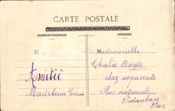 VINTAGE POSTCARD Paris Rules of Charlemagne