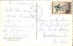 CPM Paris Le Sacre Coeur et L'Eglise St Pierre 