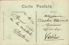 VINTAGE POSTCARD Paris the Garden of the Carousel