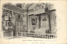 VINTAGE POSTCARD Palate of Versailles Room Louis XIV