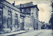 VINTAGE POSTCARD School Trawl-nets on marl National school of arts and Trades