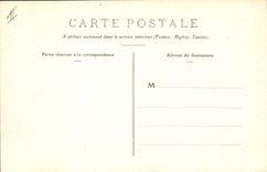 Escuela de Nantes de la POSTAL de la VENDIMIA la universidad en la parte inferior el jardín botánico