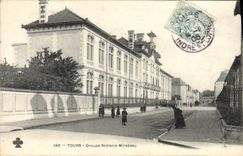 VINTAGE POSTCARD School Tours School complex Mirabeau