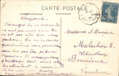 VINTAGE POSTCARD University of young girls View of the Carpentras school