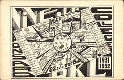 VINTAGE POSTCARD School Ponsard College 1931 1932