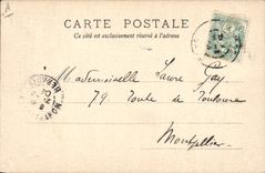 VINTAGE POSTCARD School the examination