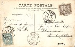 VINTAGE POSTCARD Vichy Source Of the Large Grid