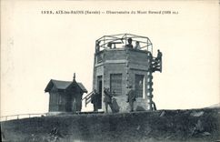 VINTAGE POSTCARD Aix Les Bains Observatory Of the Revard Mount