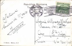 VINTAGE POSTCARD Mexico City Observatory Astronomico Tacubaya Mexico