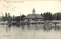VINTAGE POSTCARD Vichy the Golf Seen De I' Allier
