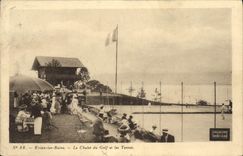VINTAGE POSTCARD Evian Les Bains the Country cottage Of the Golf And Tennis