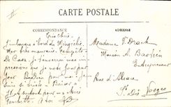 Vapor del barco de la POSTAL de la VENDIMIA que vuelve al puerto de Marsella