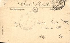 CPA Bateau Paquebot Marseille Transatlantique en pleine mer Un coup de tangage