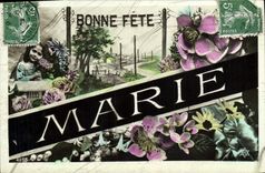 CPA Fantaisie Prenom Marie