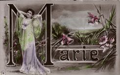 CPA Fantaisie Prenom Marie