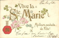 CPA Fantaisie Prenom Marie