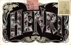 CPA Fantaisie Prenom Henri