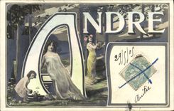 VINTAGE POSTCARD Fantasy First name Andre