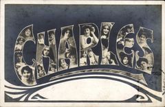 VINTAGE POSTCARD Fantasy First name Charles