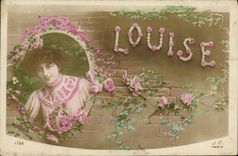 CPA Fantaisie Prenom Louise