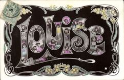 CPA Fantaisie Prenom Louise