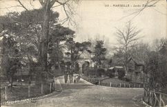 VINTAGE POSTCARD Marseilles Zoological garden