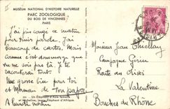 CPA Parc zoologique du Bois de Vincennes Paris Un elephant d'Asie femelle et Micheline
