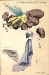 CPA Fantaisie Illustrateur Femme Les chichis de la femme Mode 1909 1910 