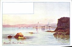 CPA Fantaisie Illustrateur Casimir Raymond Marseille Phare Ste marie 