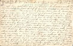 VINTAGE POSTCARD Militaria German Prisoners in a street of Soissons after the bombardment