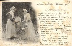 CPA Folklore Types de catalanes 