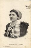 CPA Folklore Type de jeune catalane 