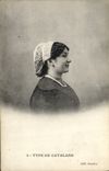 CPA Folklore Type de Catalane 