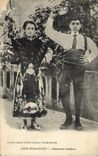 CPA Folklore Amelie les Bains Danseurs catalans